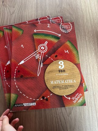 pack 3 libros matematika euskaraz dbh 3
