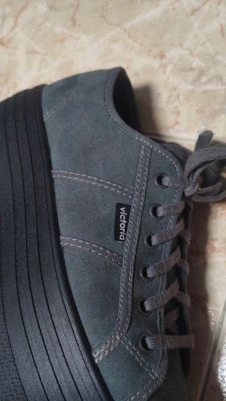 Zapatillas Victoria Plataforma Gris T.39