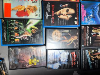 Lote Películas VHS Terror/Suspense/accion Femenino