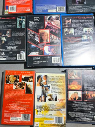 Lote Películas VHS Terror/Suspense/accion Femenino