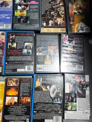 Lote Películas VHS Terror/Suspense/accion Femenino