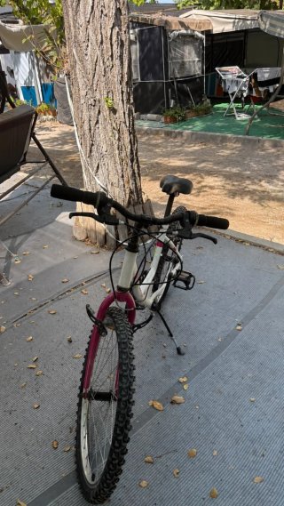 Bicicleta Montaña Blanca y Rosa