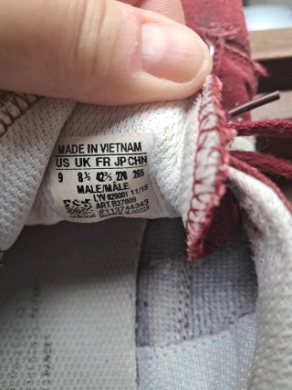 Zapatillas Adidas Rojas y Blancas