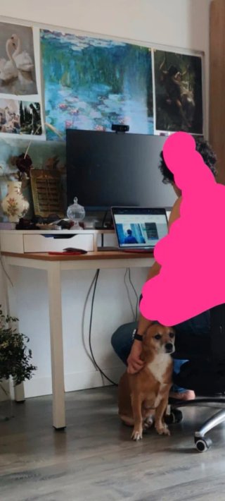 Escritorio con pizarra