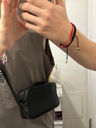 Bolso Negro Streetwear Y2K Pull&Bear
