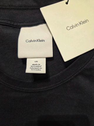 Camiseta Calvin Klein Algodón Negra Hombre