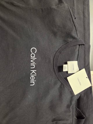 Camiseta Calvin Klein Algodón Negra Hombre