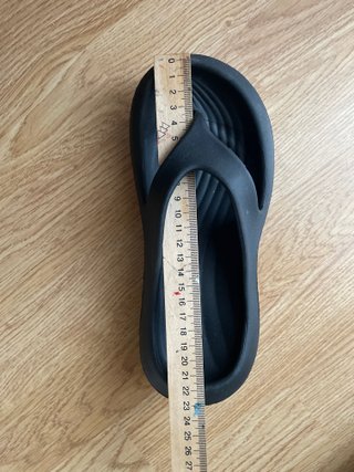 Chancletas negras plataforma talla 35-36