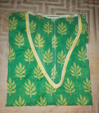 Caftano La Perla vintage verde e giallo