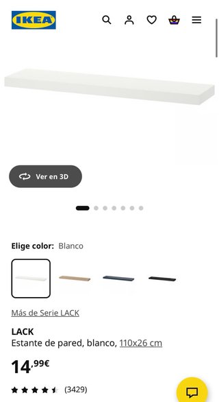 Estantería Ikea LACK Blanca