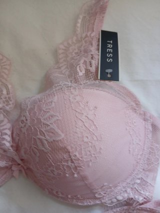 Conjunto lencería rosa