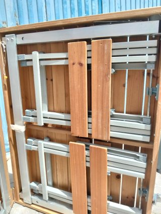 Mesa Plegable Madera Maletín con Sillas