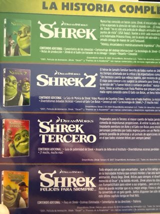 Shrek La Historia Completa DVD Precintado