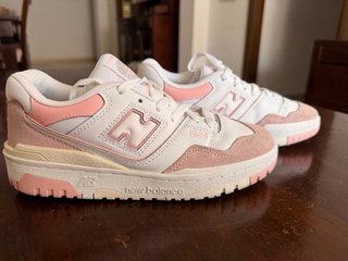 New Balance 550 Rosa y Blanco