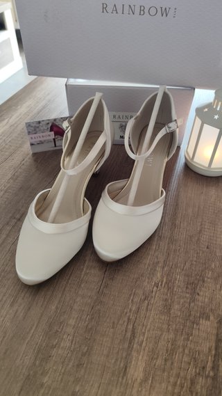 Zapatos de novia Rainbow Club Marsha Ivory Satin