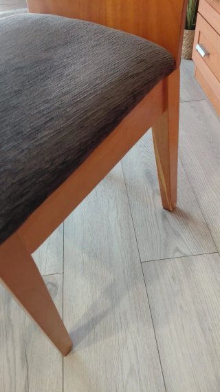 4 Sillas Comedor Madera Tapizadas