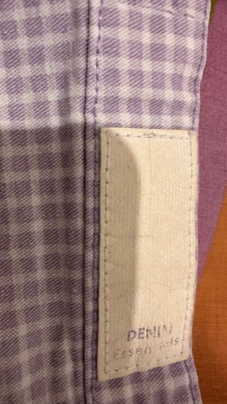 Shorts vaqueros DENIM a cuadros morado Talla S