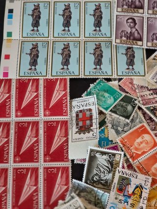 Lote Sellos Españoles Isabel II y Alfonso XII y SX