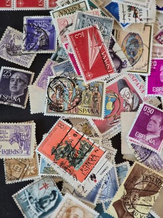 Lote Sellos Españoles Isabel II y Alfonso XII y SX
