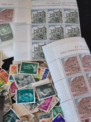 Lote Sellos Españoles Isabel II y Alfonso XII y SX