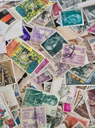Lote Sellos Españoles Isabel II y Alfonso XII y SX