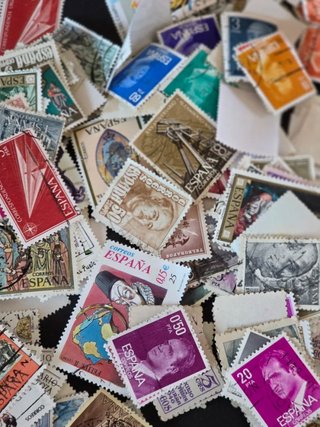 Lote Sellos Españoles Isabel II y Alfonso XII y SX