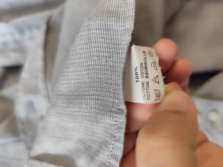 Camisa Balenciaga Pour Homme Vintage Gris
