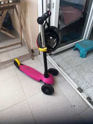Patinete 3 ruedas niña rosa