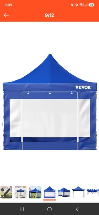 Carpa Vevor 3x3 Azul Nueva