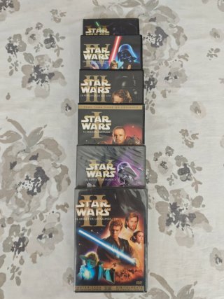 Lote 6 DVDs Saga Star Wars - Buen estado