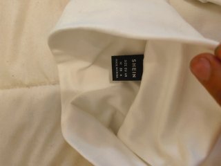 Camiseta blanca manga larga