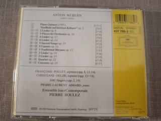 Boulez dirige Webern - Obras para coro y orquesta