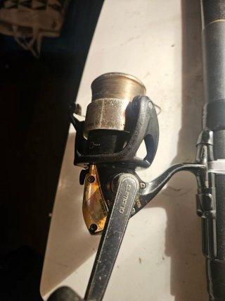 Caña de pescar 7.5m Carson y carrete shimano spher
