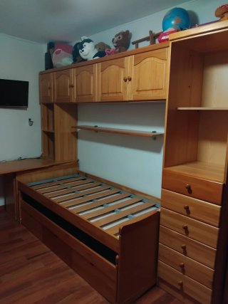 Dormitorio juvenil completo madera