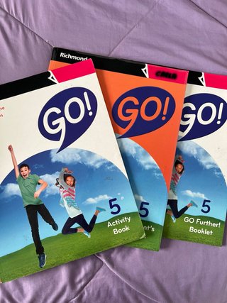 Pack 3 libros Inglés Go! 5 primaria