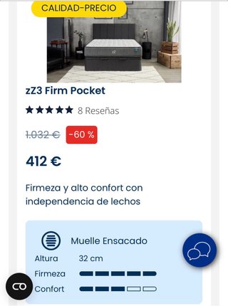 Colchón Flex ZZ3 Firm Pocket