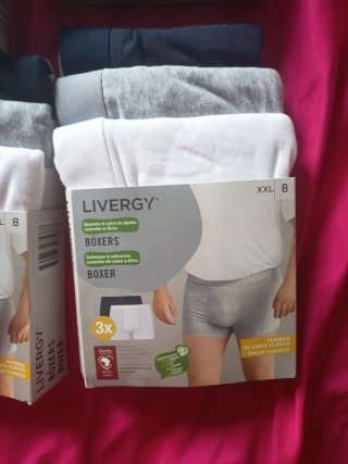 Pack 5  Bóxers LIVERGY XXL en total 15