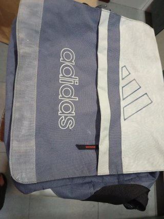 Bolsa Adidas para portátil/deporte azul/blanca