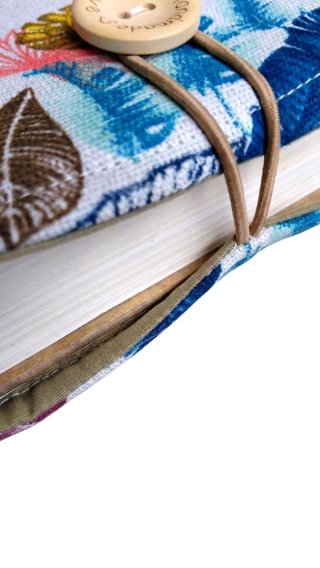 Funda para libro con estampado tropical