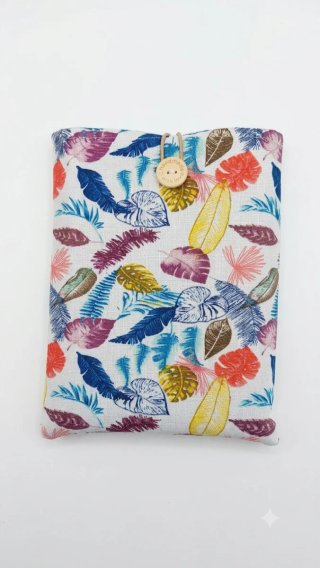 Funda para libro con estampado tropical