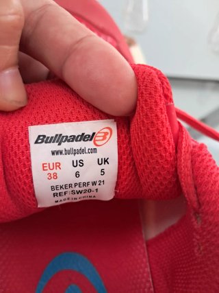 Zapatillas pádel Bullpadel mujer T.38
