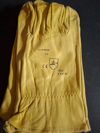 3 Pares Guantes Cuero Talla 10 Tulan Driver
