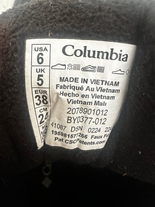 Botas Après Ski Columbia T.38 Niño Negro/Marrón