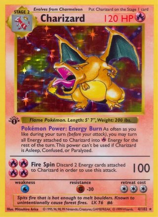 Paquete Cartas Pokémon Charizard
