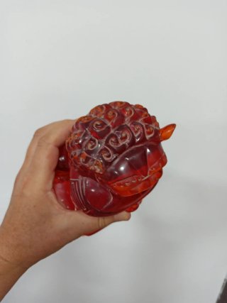 Lote 3 figuras perros chinos antiguos