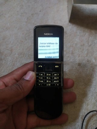 Nokia 8800 Sirocco Negro/Plata
