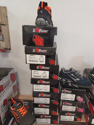 Scarpe U-Power Ryder ESD S1P SRC Grigio Arancio