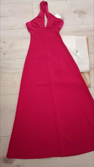 Vestido Largo Fucsia.