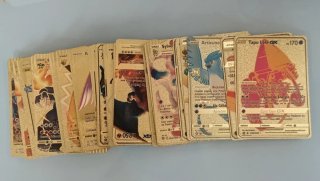 +50 Cartas Pokémon Doradas