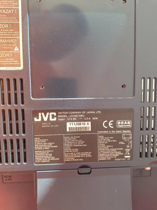 Televisor JVC 20 Plata y Negro